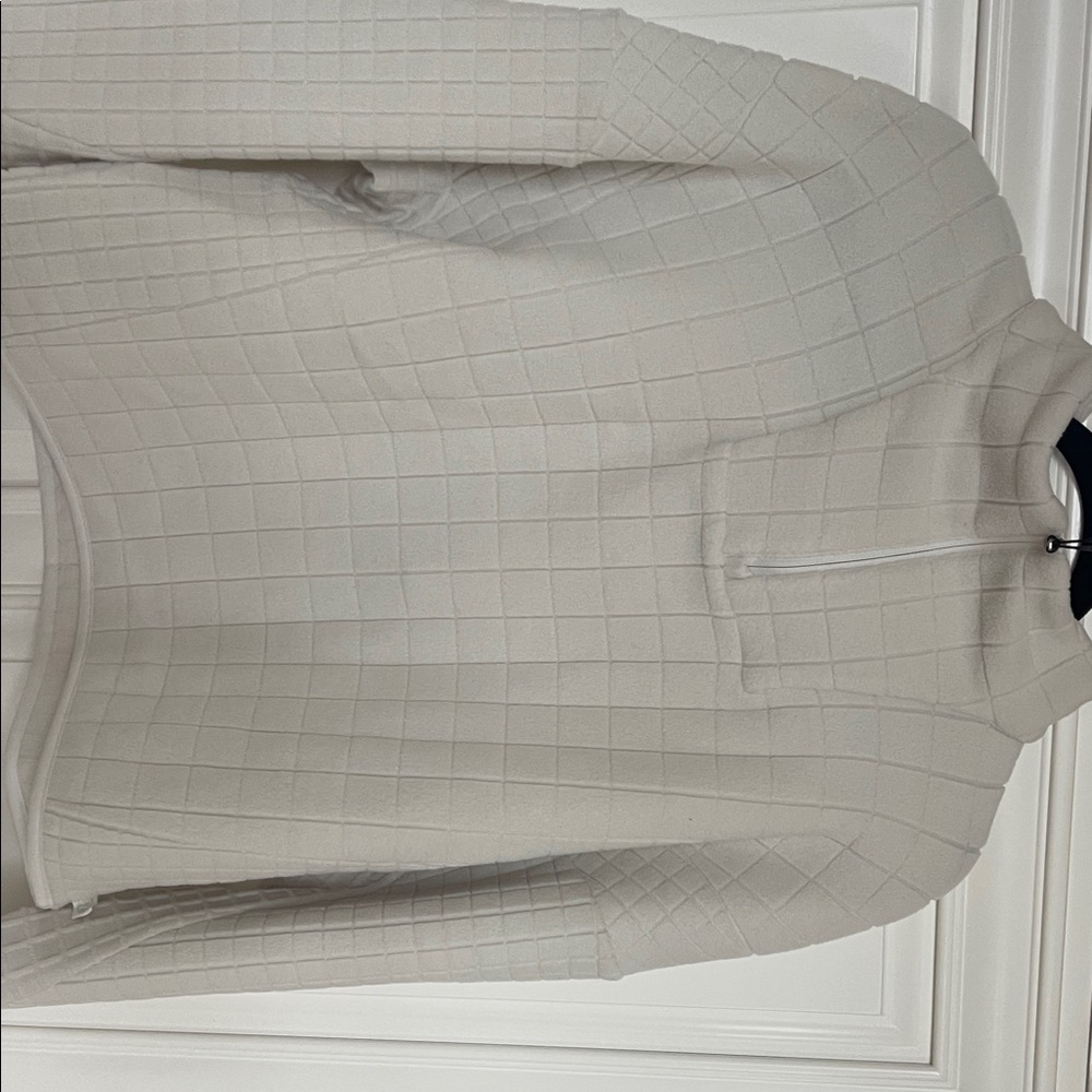 lululemon athletica Cream Quilted Sweatshirt